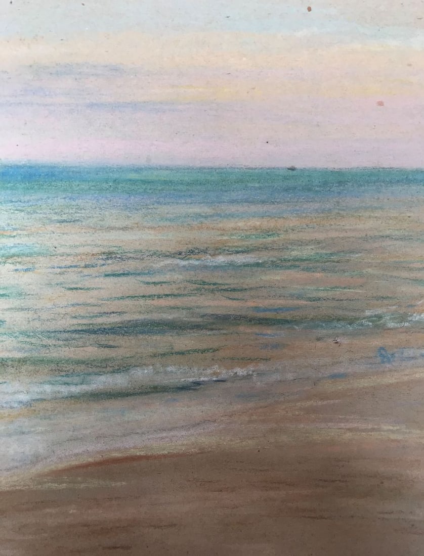 Pencils painting Seascape Wihyrovskii Victor - 6