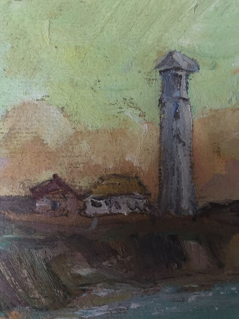 Oil painting Evening near the lighthouse Wihyrovskii Victor - 4