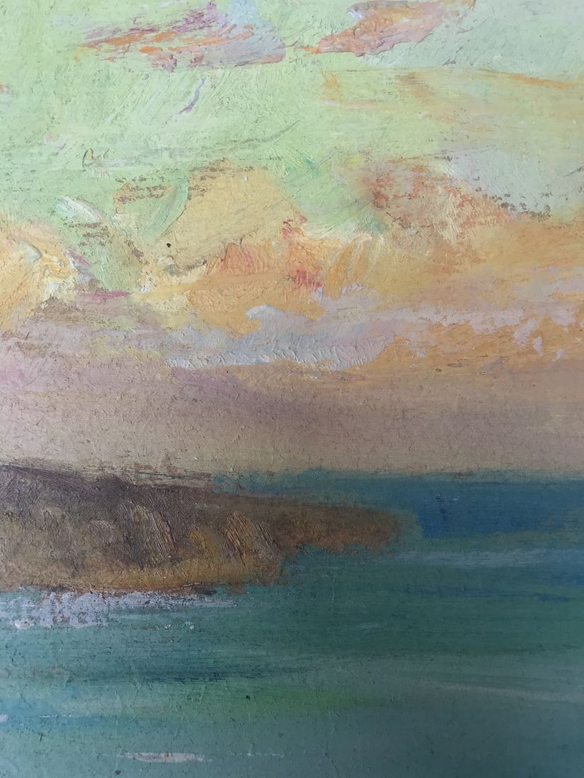 Oil painting Evening near the lighthouse Wihyrovskii Victor - 6