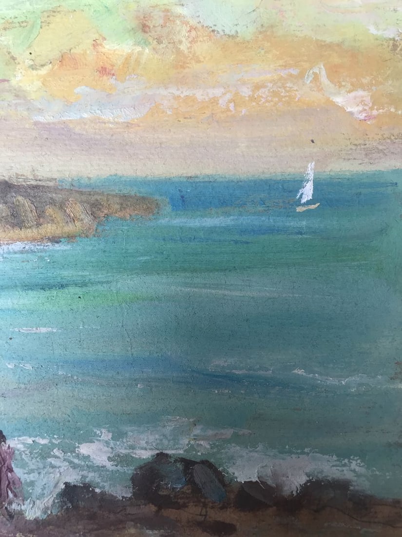 Oil painting Evening near the lighthouse Wihyrovskii Victor - 9