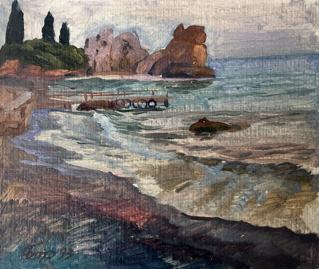 Oil painting Morning in Gurzuf Batrakov Vladimir Grigorievich (1 of 11)