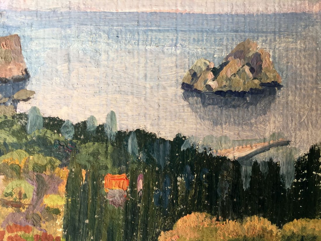 Oil painting Near the mountain Batrakov Vladimir Grigorievich - 10