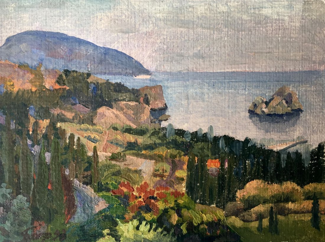 Oil painting Near the mountain Batrakov Vladimir Grigorievich (1 of 11)