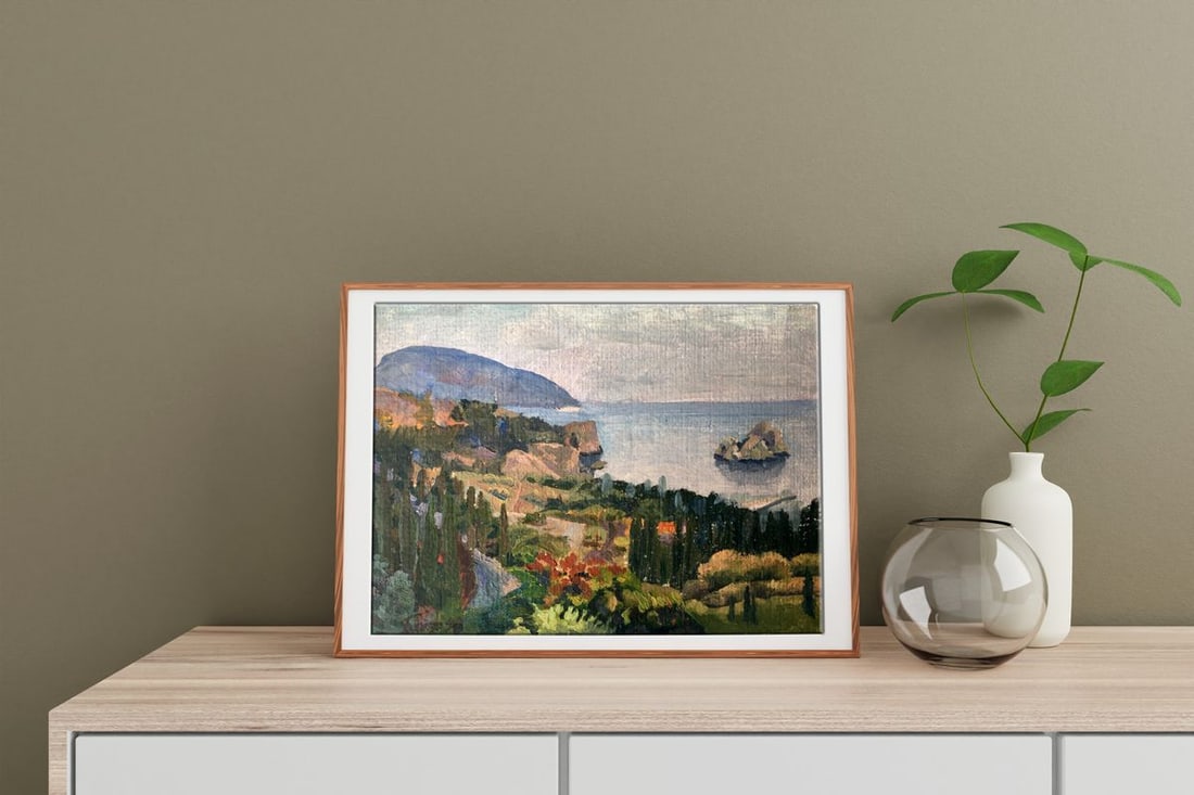 Oil painting Near the mountain Batrakov Vladimir Grigorievich - 2