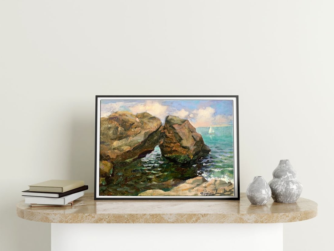 Oil painting Among the rocks Batrakov Vladimir Grigorievich - 2