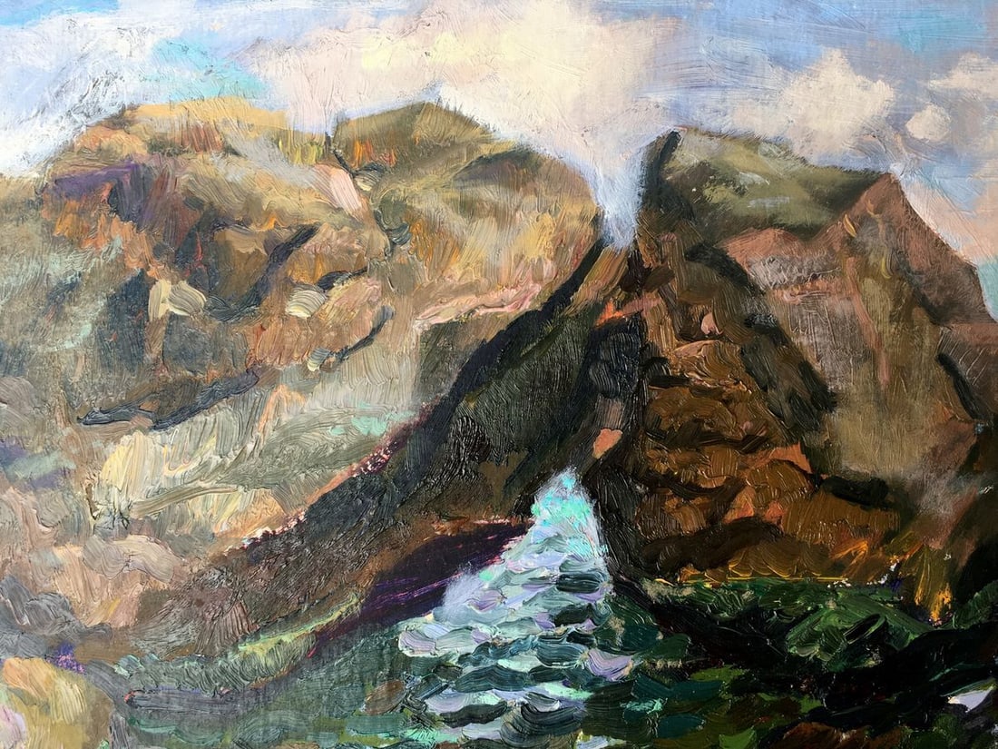 Oil painting Among the rocks Batrakov Vladimir Grigorievich - 4