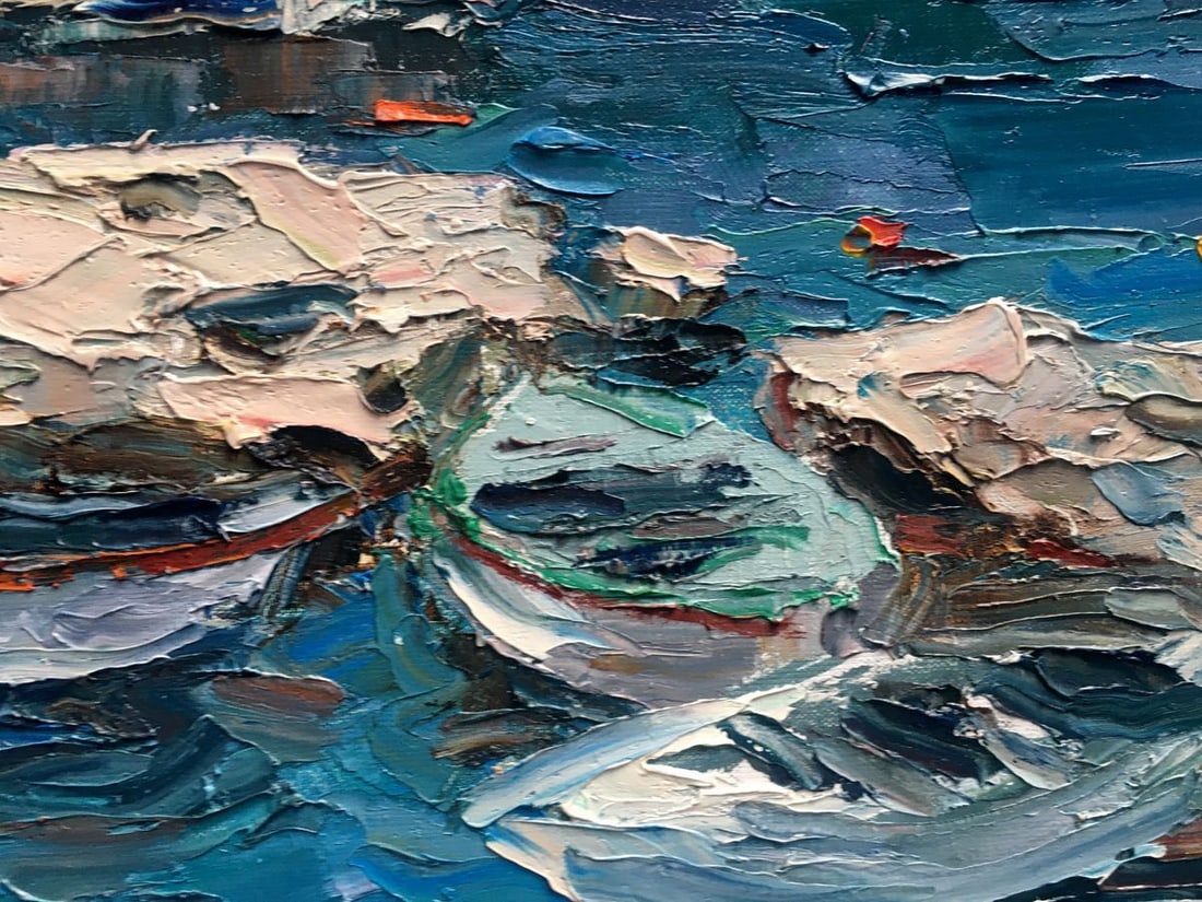 Oil painting Boats Alexander Nikolaevich Cherednichenko - 11