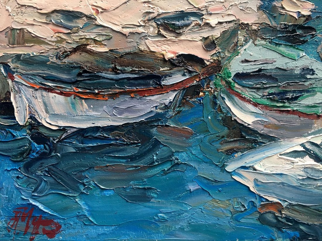 Oil painting Boats Alexander Nikolaevich Cherednichenko - 12