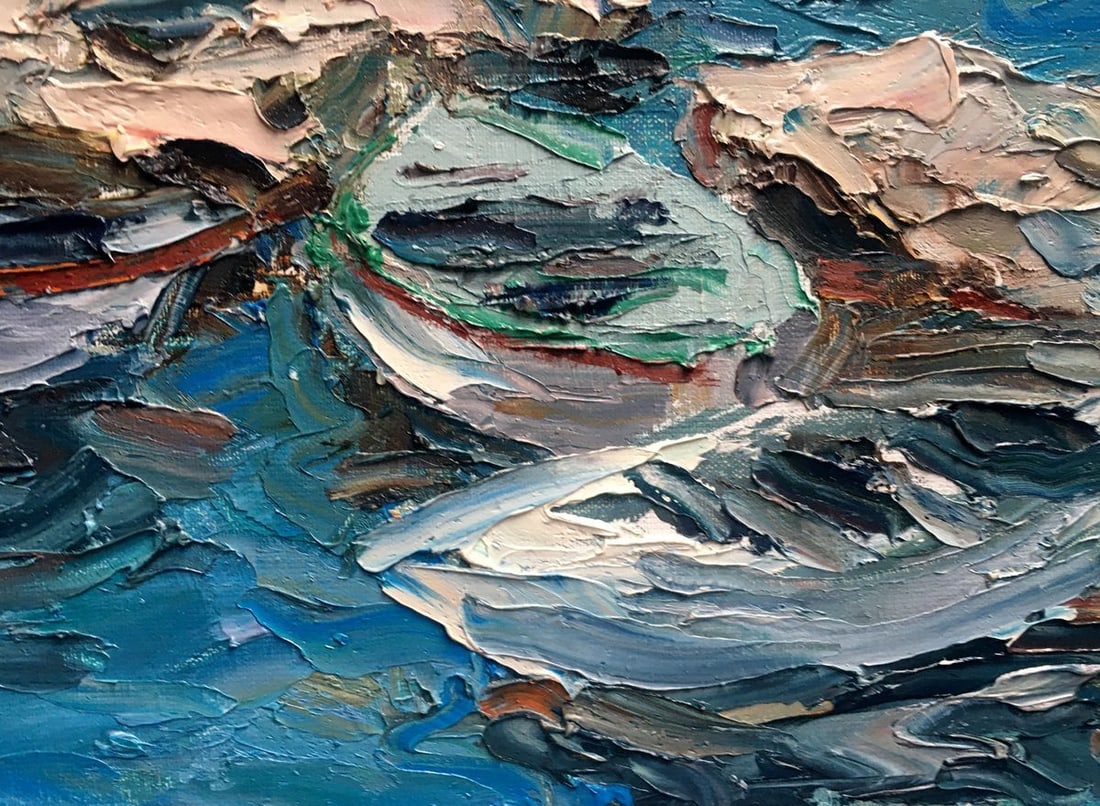 Oil painting Boats Alexander Nikolaevich Cherednichenko - 13