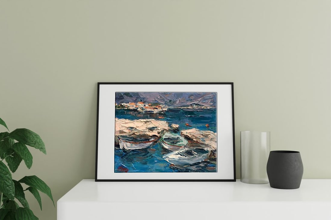 Oil painting Boats Alexander Nikolaevich Cherednichenko - 2