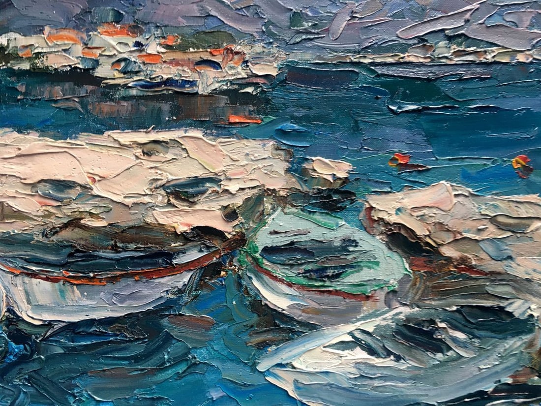 Oil painting Boats Alexander Nikolaevich Cherednichenko - 7