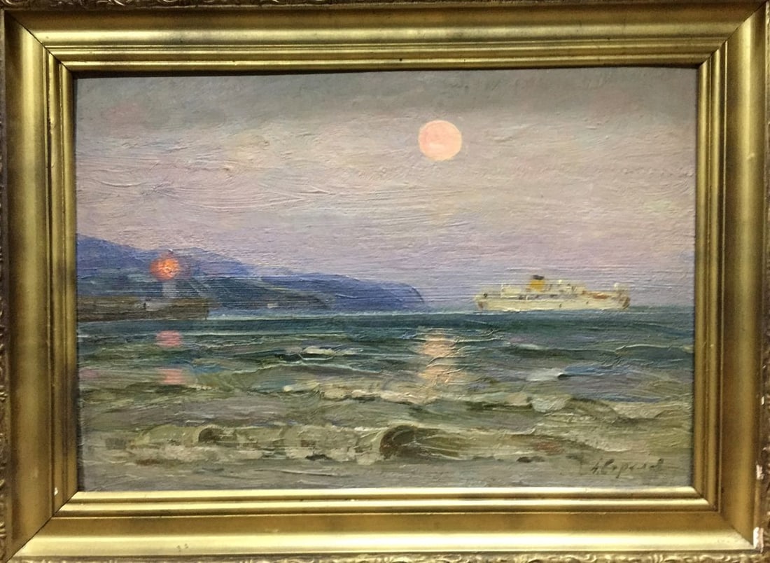 Oil painting Evening in Yalta Strelov Arkady Efimovich (1 of 8)
