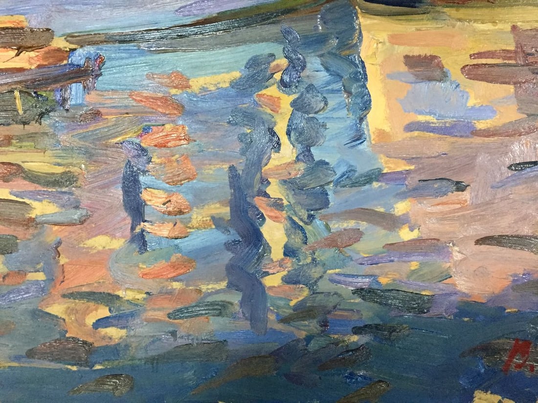 Oil painting In the port Karelin Vyacheslav Dmitrievich - 8