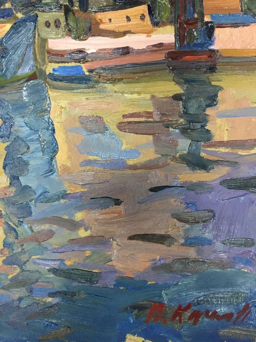Oil painting In the port Karelin Vyacheslav Dmitrievich - 9