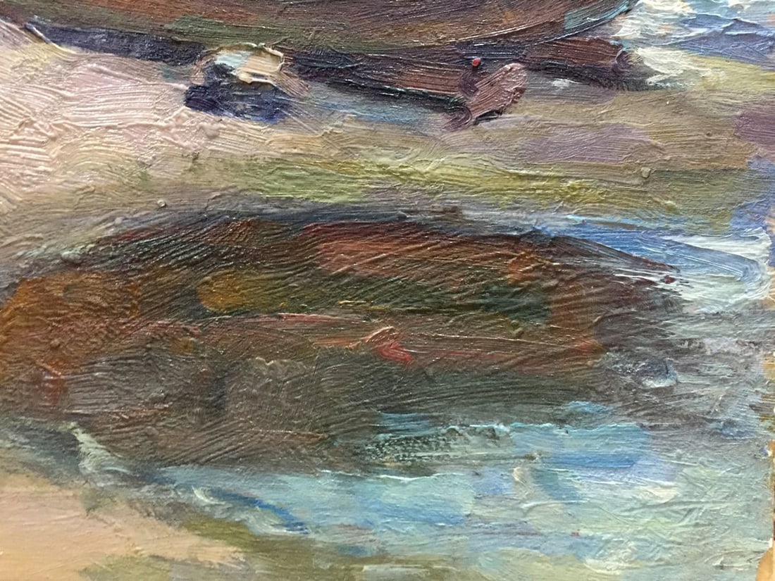 Oil painting Fishing boats Bozhenko Vasily Artemievich - 7