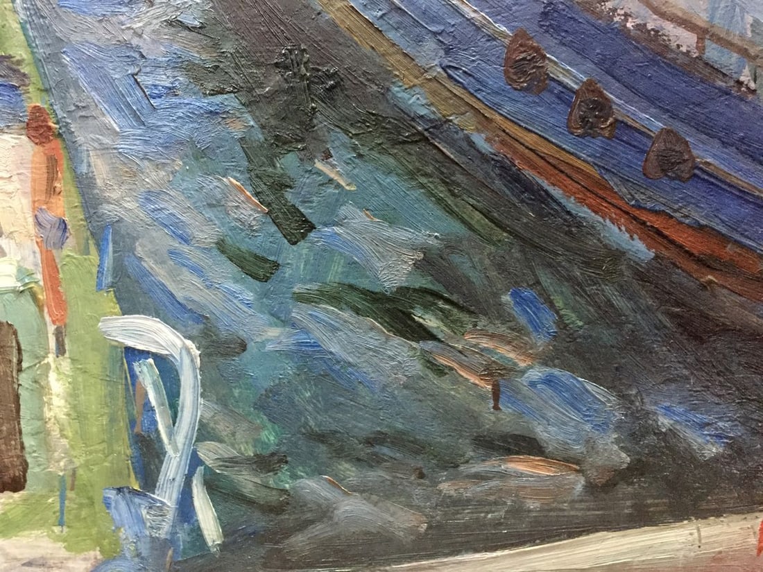 Oil painting Yalta Port Karelin Vyacheslav Dmitrievich - 11