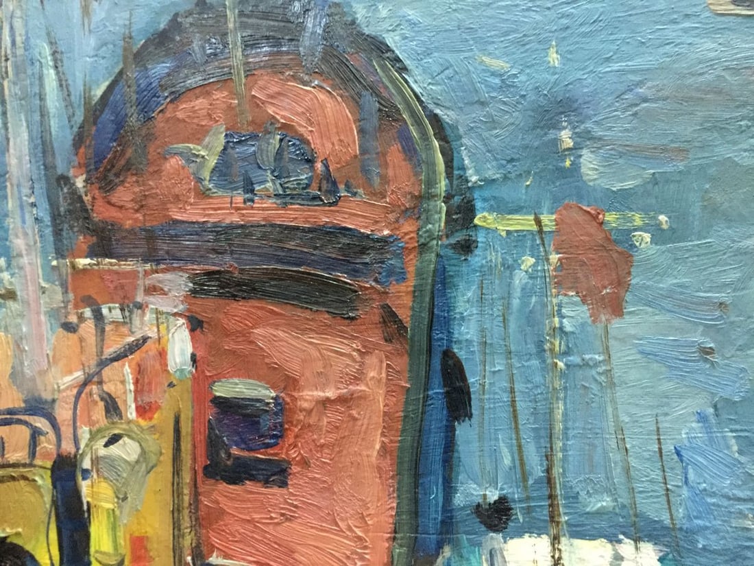 Oil painting Yalta Port Karelin Vyacheslav Dmitrievich - 2