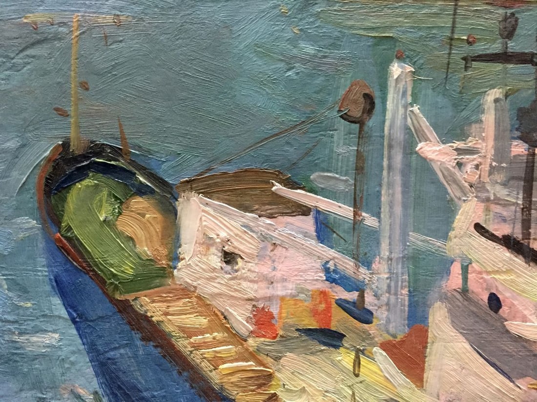 Oil painting Yalta Port Karelin Vyacheslav Dmitrievich - 3