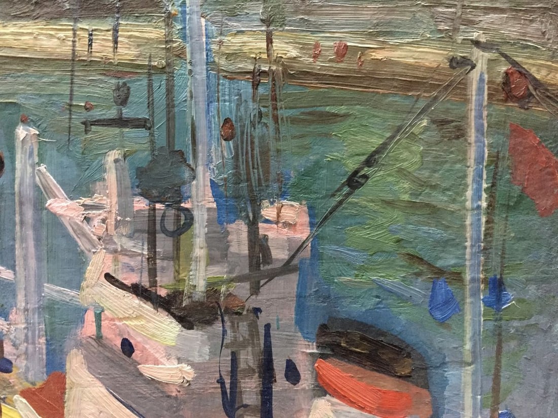 Oil painting Yalta Port Karelin Vyacheslav Dmitrievich - 4