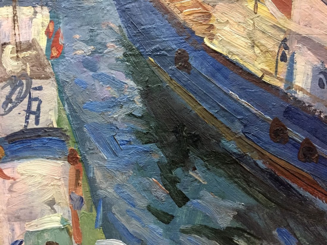 Oil painting Yalta Port Karelin Vyacheslav Dmitrievich - 9