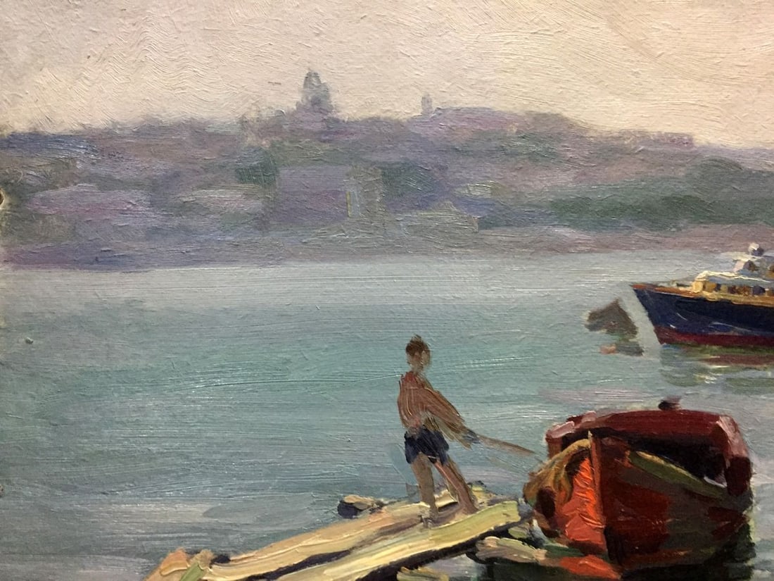 Oil painting In the Sevastopol Bay Kolomoitsev Petr Mikhailovich - 2