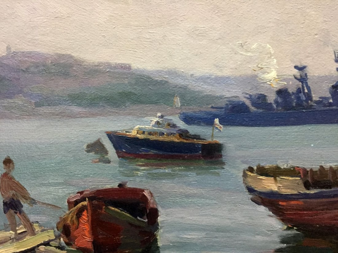 Oil painting In the Sevastopol Bay Kolomoitsev Petr Mikhailovich - 3