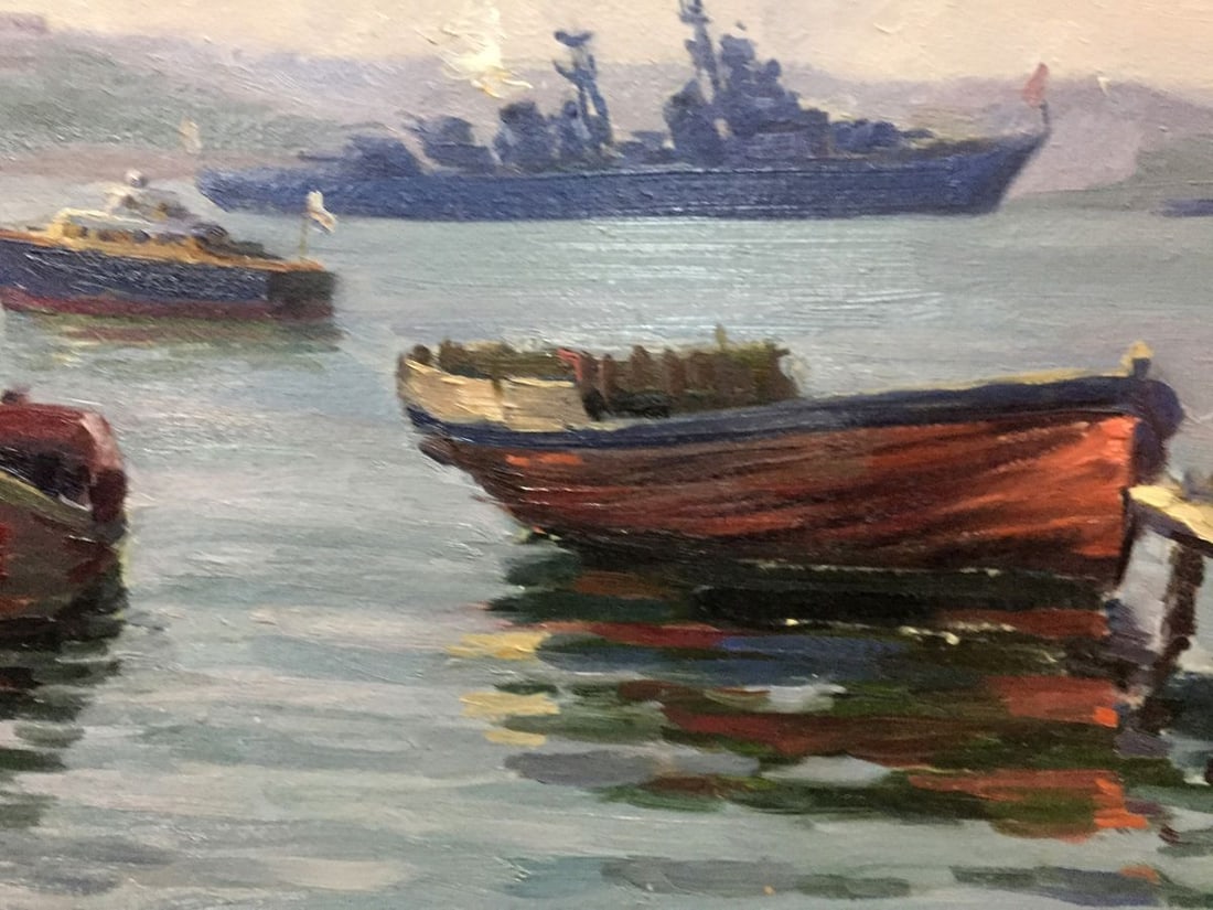 Oil painting In the Sevastopol Bay Kolomoitsev Petr Mikhailovich - 6