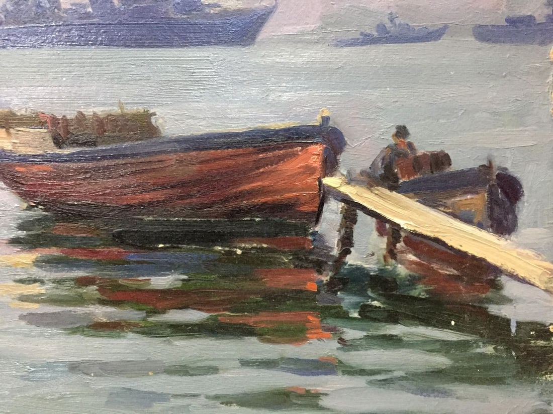 Oil painting In the Sevastopol Bay Kolomoitsev Petr Mikhailovich - 7