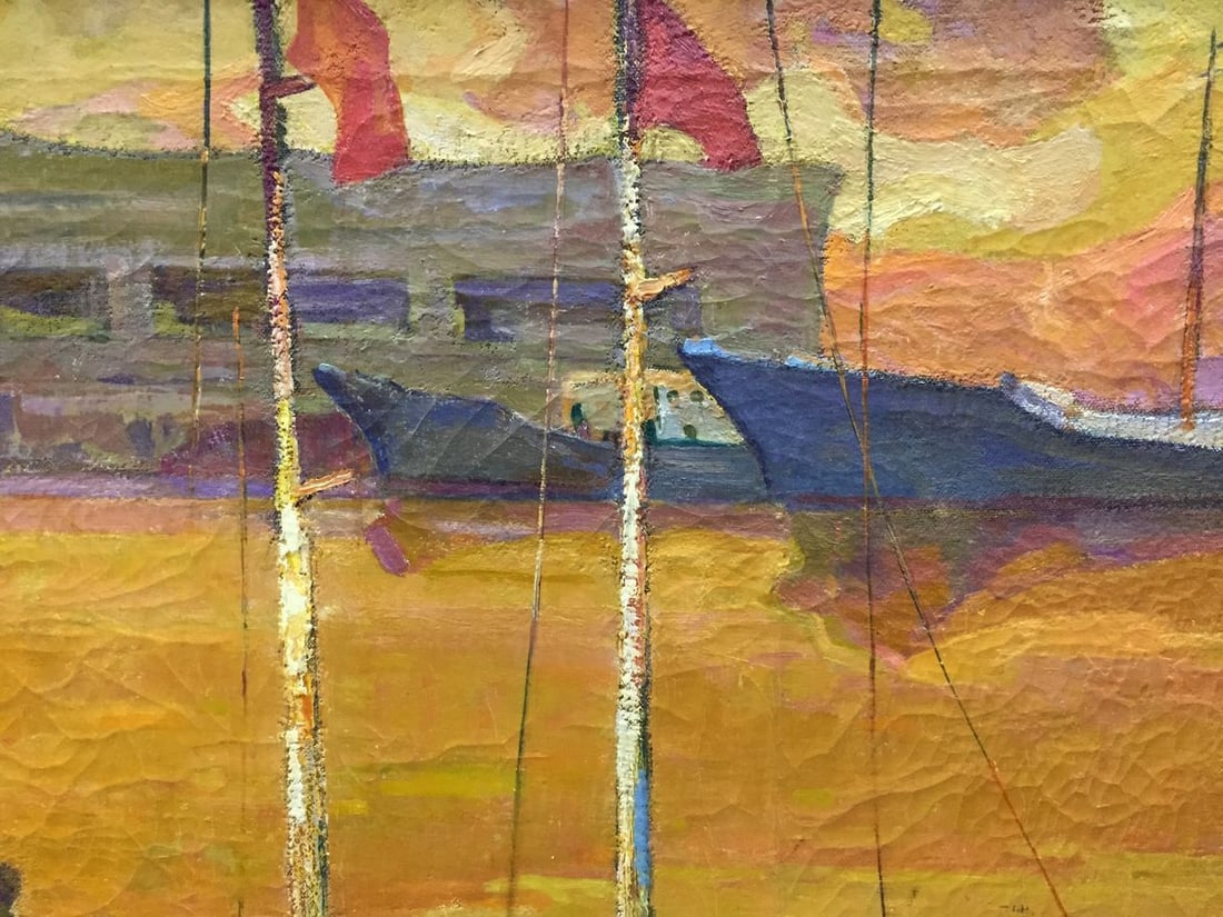 Oil painting At the docks Prokhorov Konstantin Alexandrovich - 3