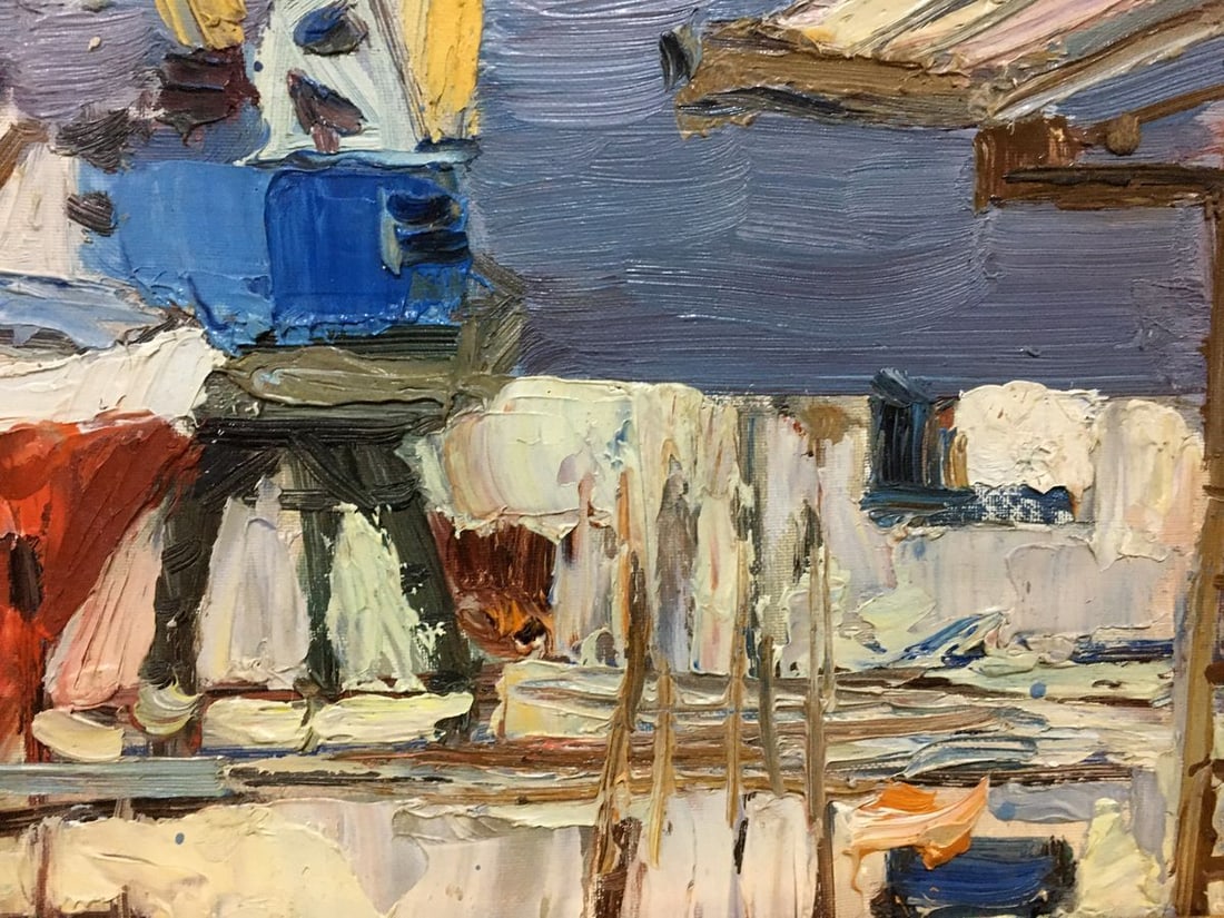 Oil painting Ship port Stolyarenko Petr Kuzmich - 7