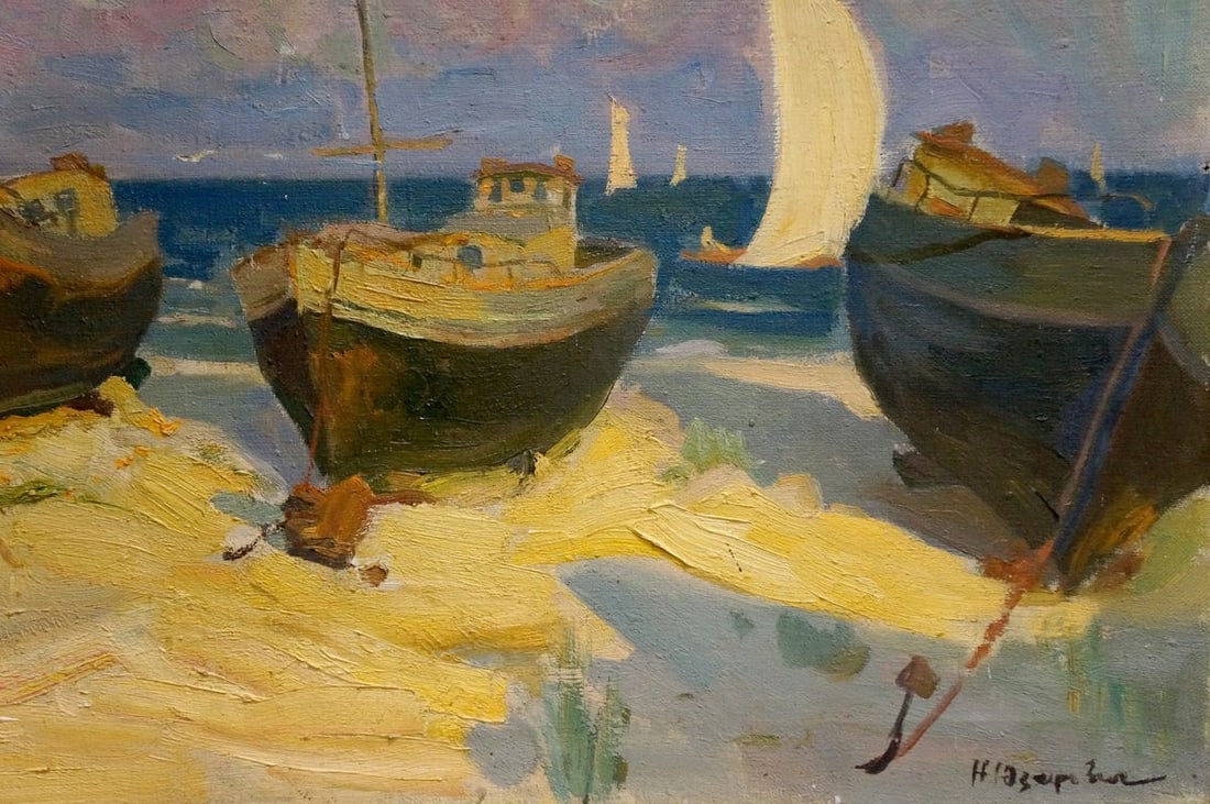 Oil painting Evening at sea Natalya Vladimirovna Yuzefovich - 3