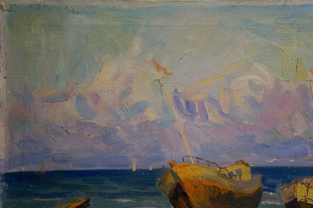 Oil painting Evening at sea Natalya Vladimirovna Yuzefovich - 4
