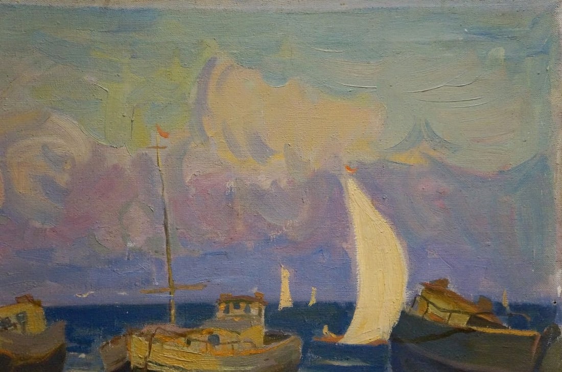 Oil painting Evening at sea Natalya Vladimirovna Yuzefovich - 5