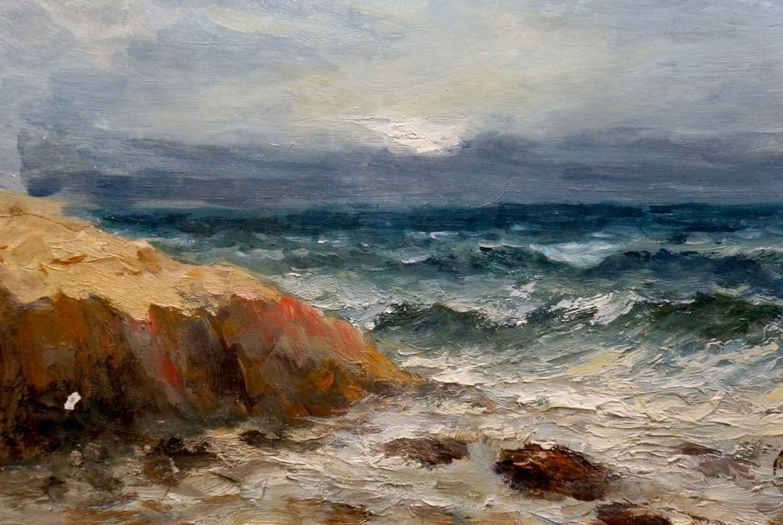 Oil painting Sea waves Sokolov Evgeny Mikhailovich - 2