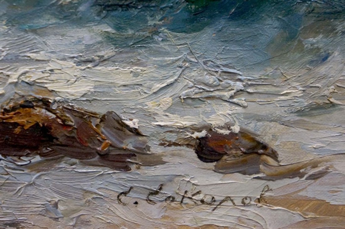 Oil painting Sea waves Sokolov Evgeny Mikhailovich - 6