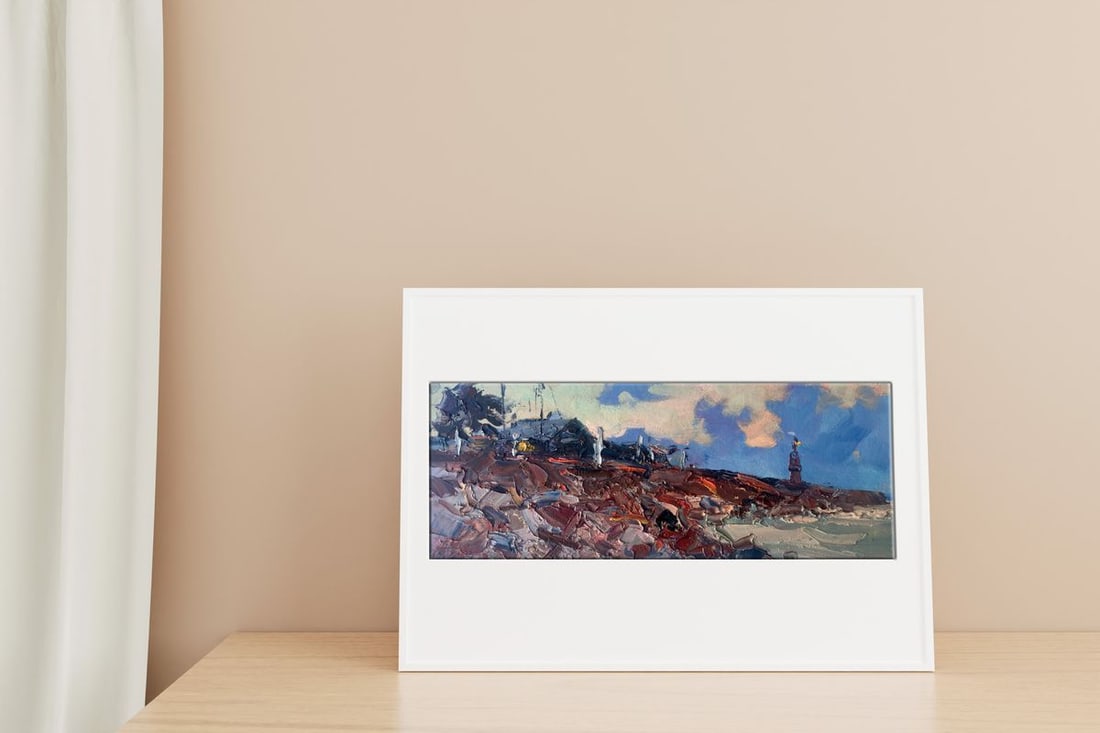 Oil painting Near the lighthouse Alexander Nikolaevich Cherednichenko - 2