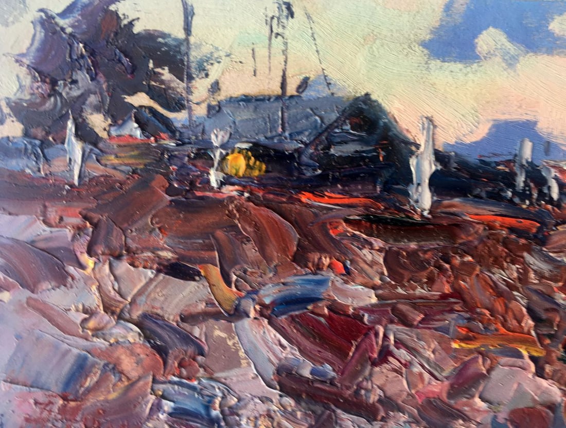 Oil painting Near the lighthouse Alexander Nikolaevich Cherednichenko - 4