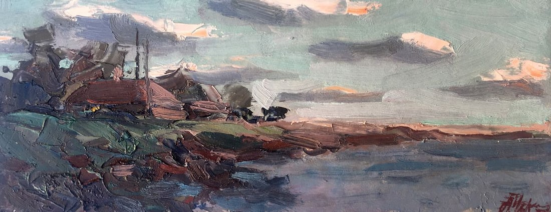 Oil painting House near the sea Alexander Nikolaevich Cherednichenko: Title: Oil painting House near the sea Alexander Nikolaevich Cherednichenko Description: №AAA2434 *** ABOUT THIS PAINTING *** * TITLE: "House near the sea" * ARTISTS: Alexander Nikolaevich Chere