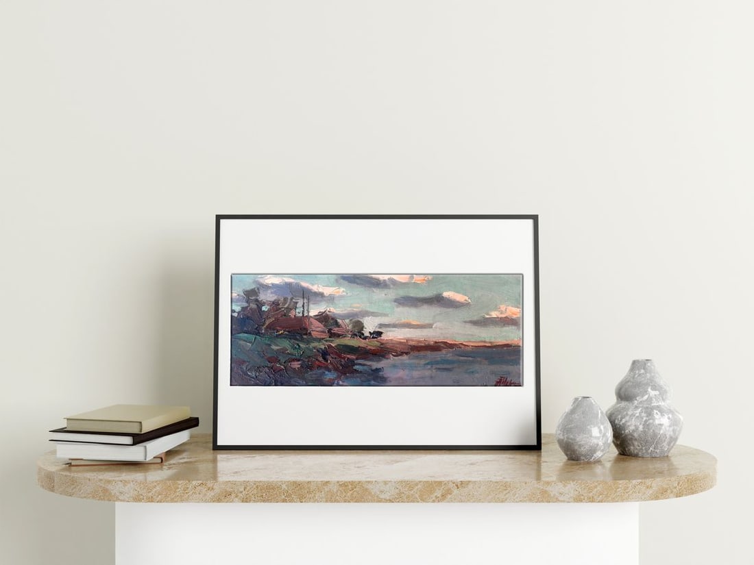 Oil painting House near the sea Alexander Nikolaevich Cherednichenko - 2