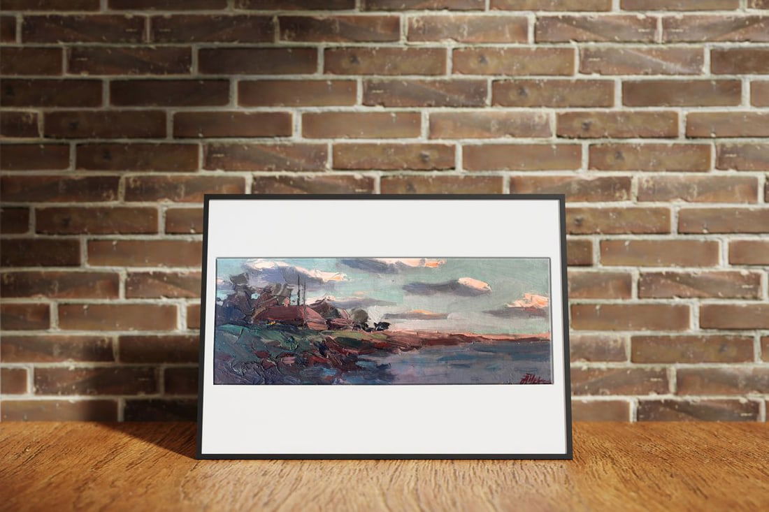 Oil painting House near the sea Alexander Nikolaevich Cherednichenko - 3