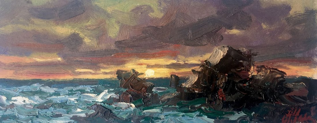 Oil painting Storm for the night Alexander Nikolaevich Cherednichenko: Title: Oil painting Storm for the night Alexander Nikolaevich Cherednichenko Description: №AAA2443 *** ABOUT THIS PAINTING *** * TITLE: "Storm for the night" * ARTISTS: Alexander Nikolaevich Che