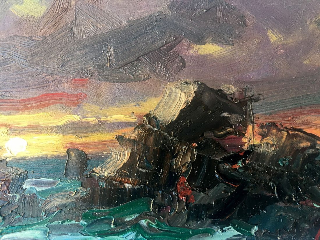 Oil painting Storm for the night Alexander Nikolaevich Cherednichenko - 6