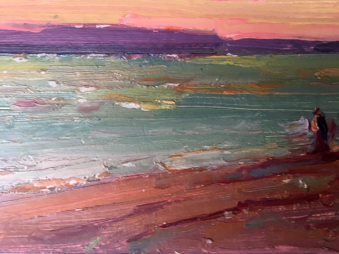 Oil painting Sunset Peter Tovpev - 10