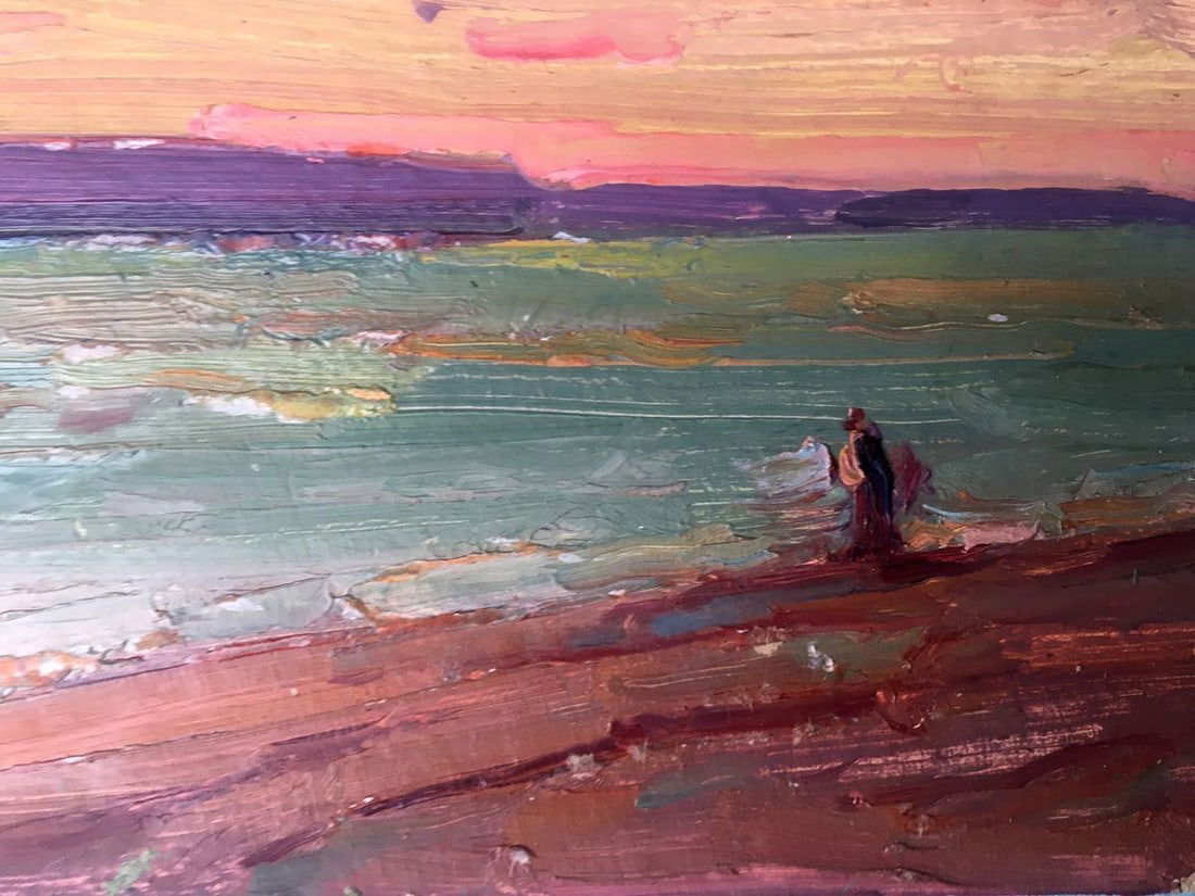 Oil painting Sunset Peter Tovpev - 11