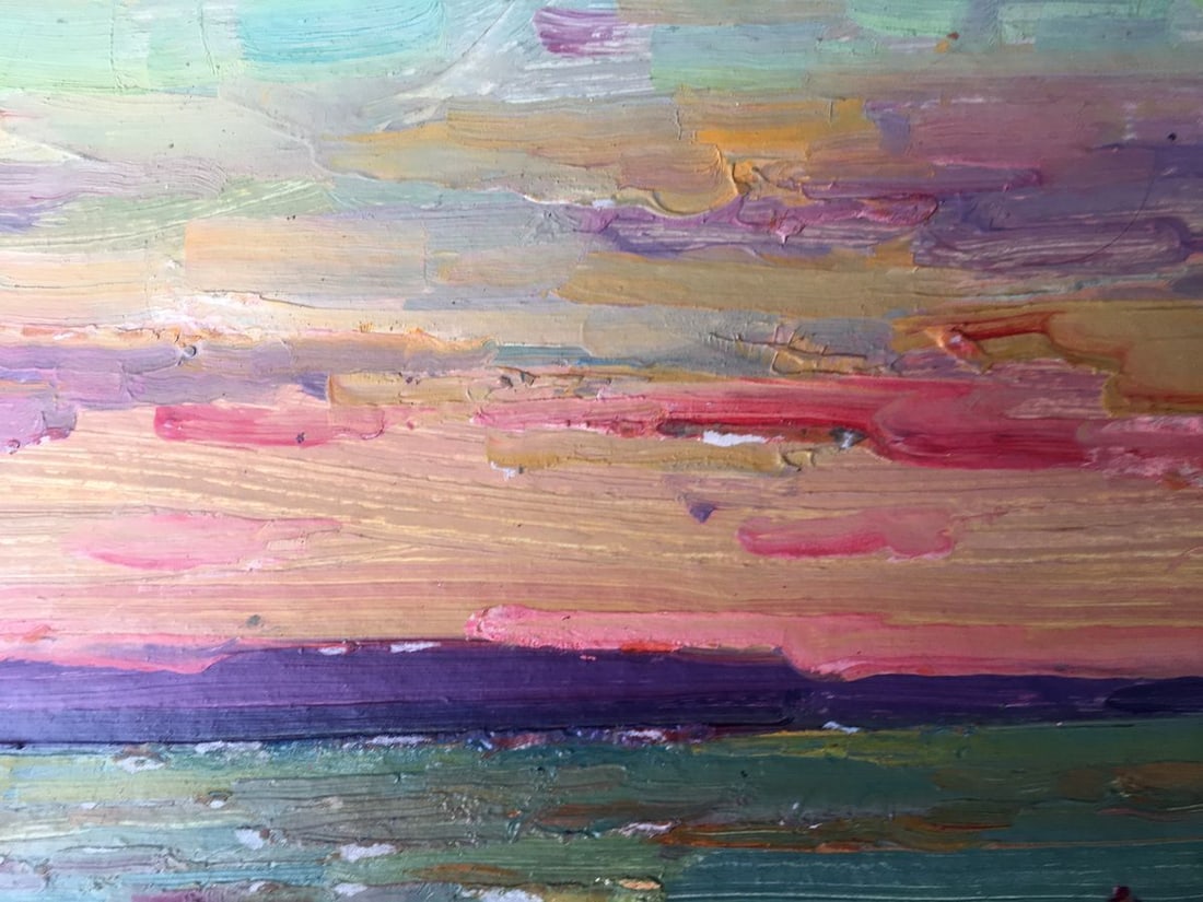 Oil painting Sunset Peter Tovpev - 3
