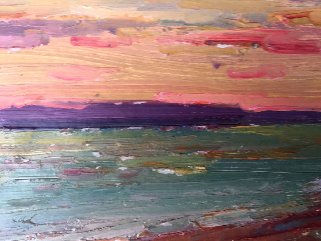 Oil painting Sunset Peter Tovpev - 6