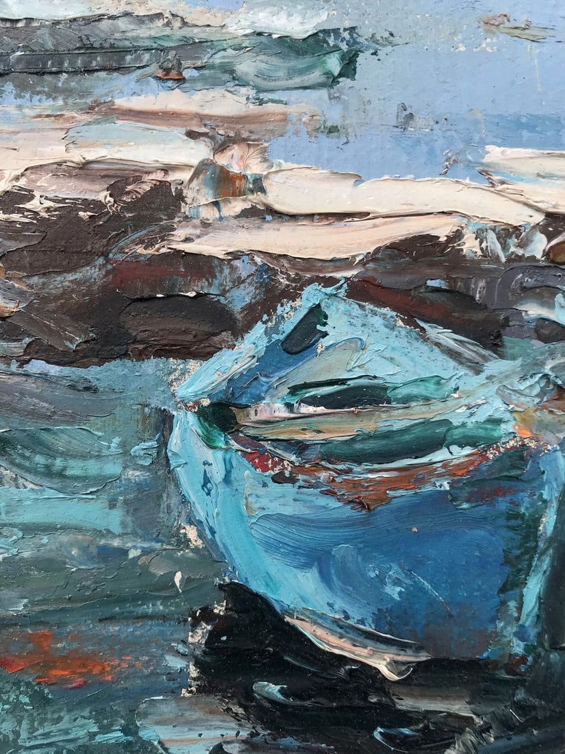 Oil painting Yacht port Alexander Nikolaevich Cherednichenko - 9