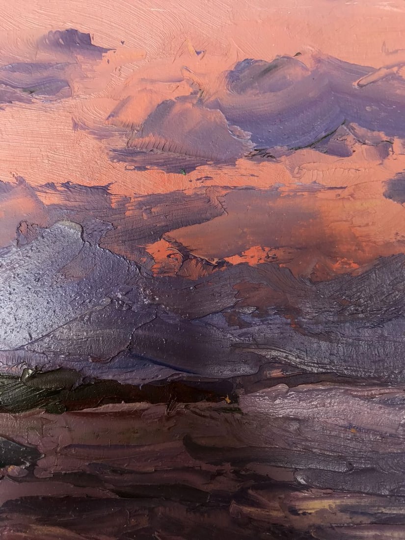 Oil painting Sunset at sea Alexander Nikolaevich Cherednichenko - 8