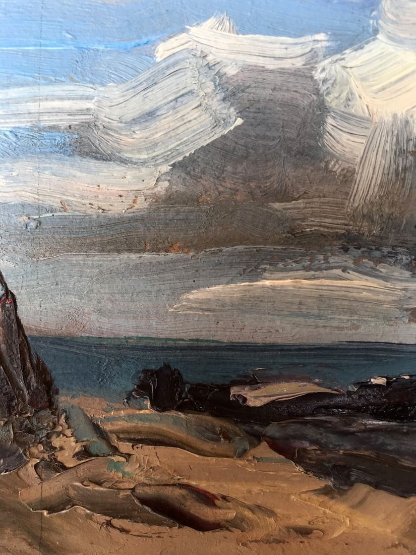 Oil painting Ship on the coast Alexander Nikolaevich Cherednichenko - 4