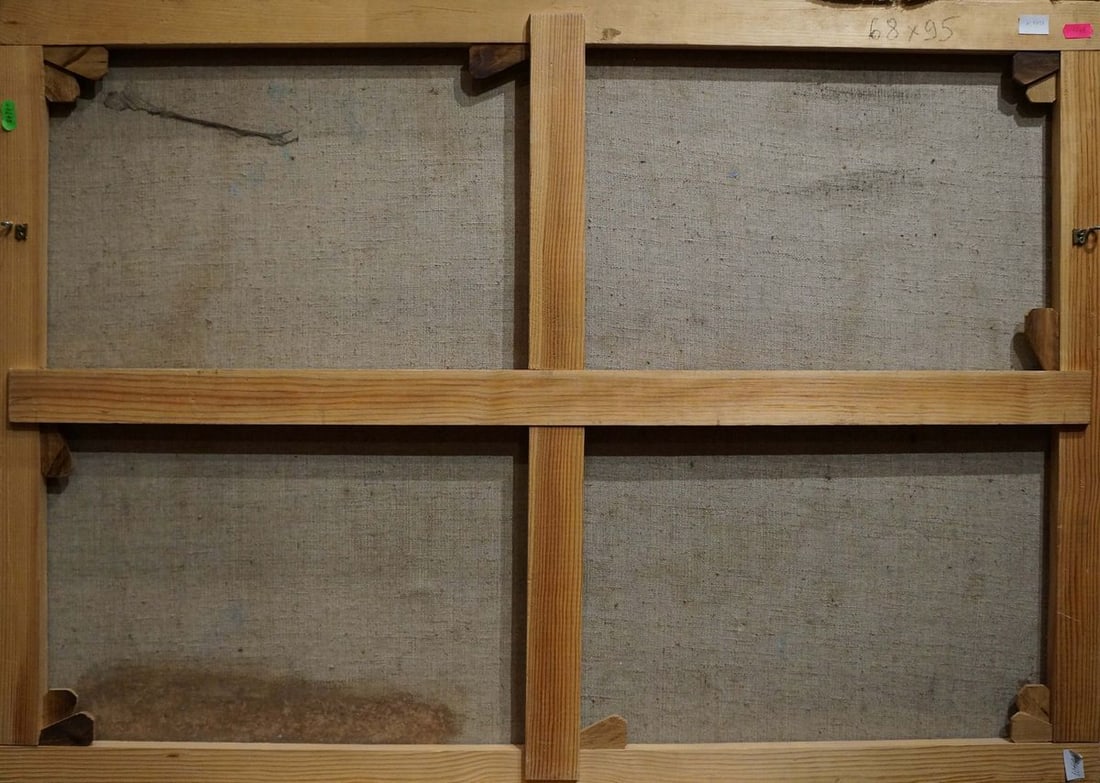 Oil painting Landscape near the coast - 7